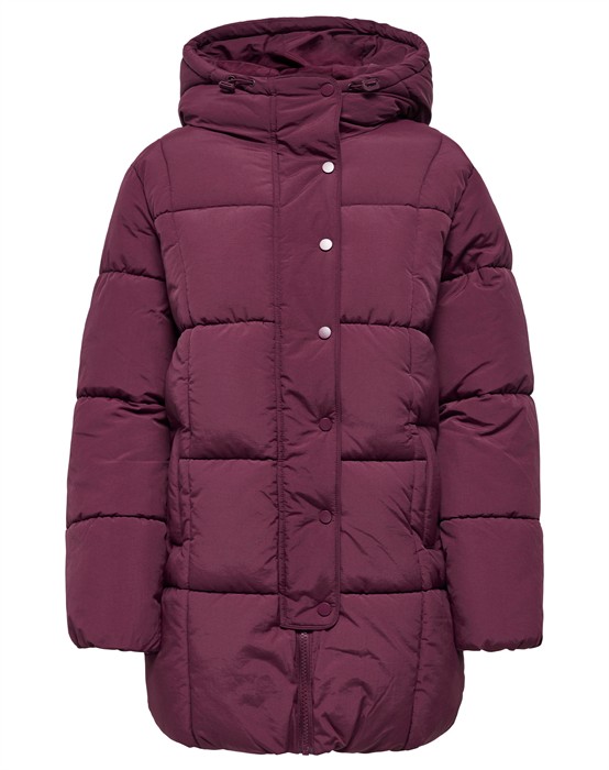 JDYWonder Lang Hood Puffer Jakke