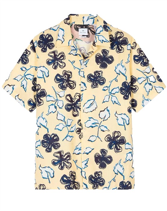 Casual Fit Flower Skjorte 