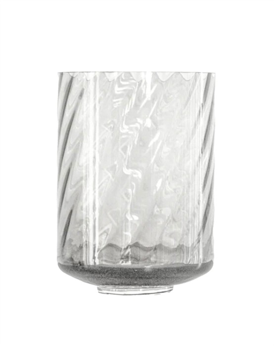 Meadow Swirl Cylinder Vase - Clear