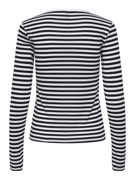 ONLElli Rib Langærmet Trøje - Salsa/Parfait