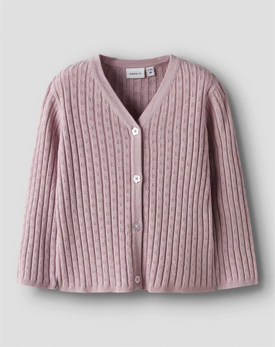 NBFKind LS Strik Cardigan - Burnished Lilac