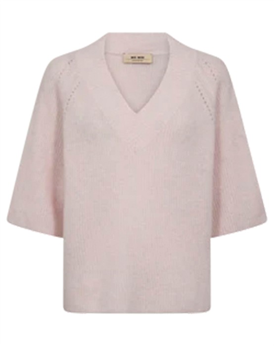 MMTaci 3/4 V-Neck Strik - Ballet Slipper