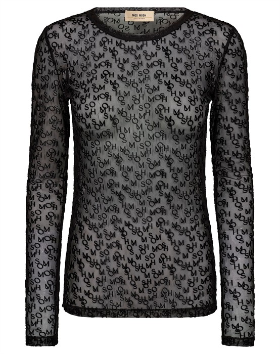 MMLoretta Mono Mesh Blouse - Black