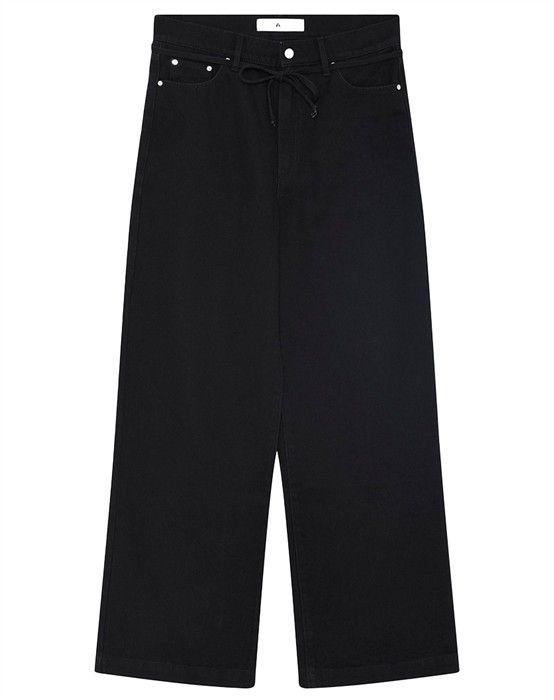 Elijah Unwashed Black Jeans