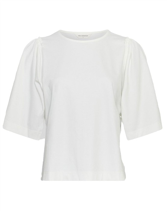 MSCHMaila Puff Bluse - White Egret 