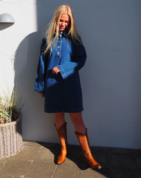 Freya Bell Denim Kjole