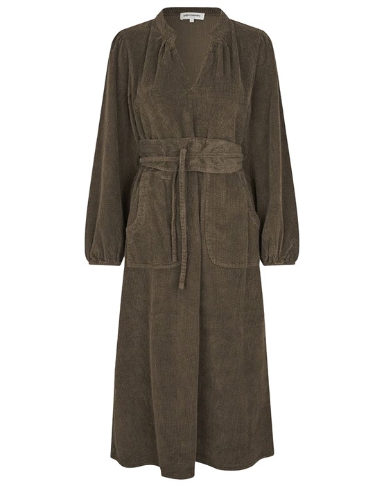 Lollys Laundry - Paris LL Midi Kjole - Dark Mokka