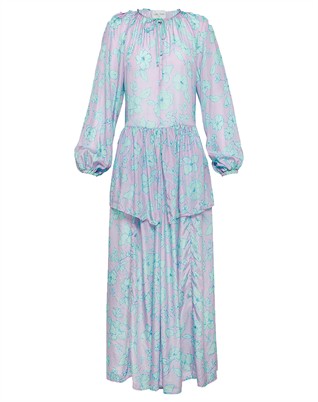 "True Colors" Habotai Silk Kjole