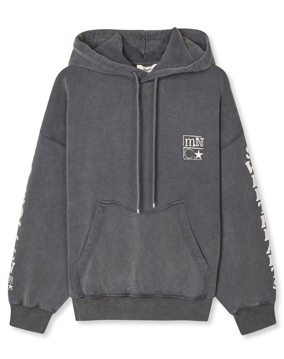 Compact Cotton Altas Hoddie - Washed Black