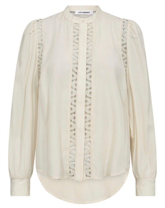 Aila CC Lace Skjorte - Off White