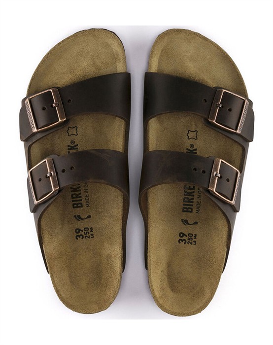 Arizona Oiled Leather Sandal - Habana