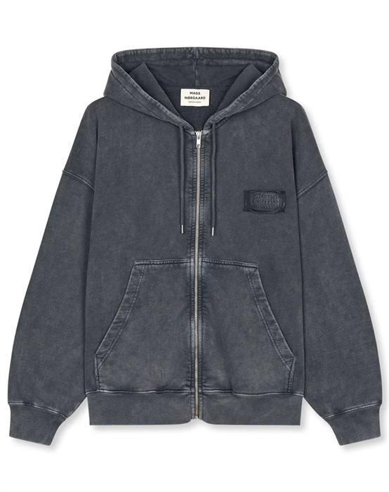 Compact Cotton Alpa Zip Hoodie - Asphalt