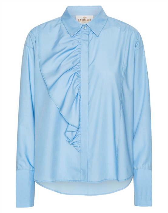 Drew Skjorte - Sky Blue Cotton