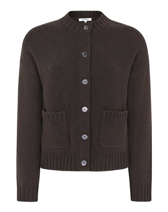 SRTimo Cardigan Strik - Coffee Bean Melange