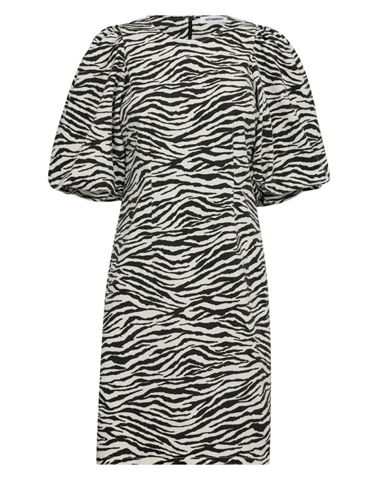 Zion Zebra Crop Puff Kjole