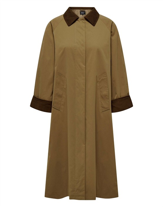 Orchid Corduroy Mix Trenchcoat