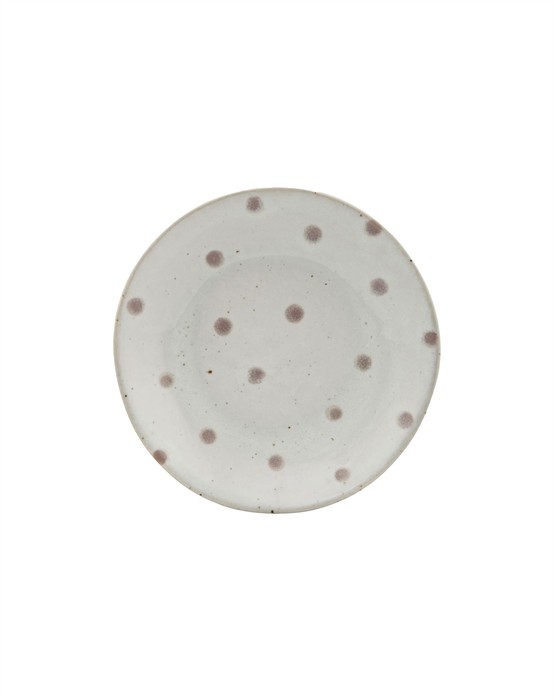 Tallerken Dots - White/Green