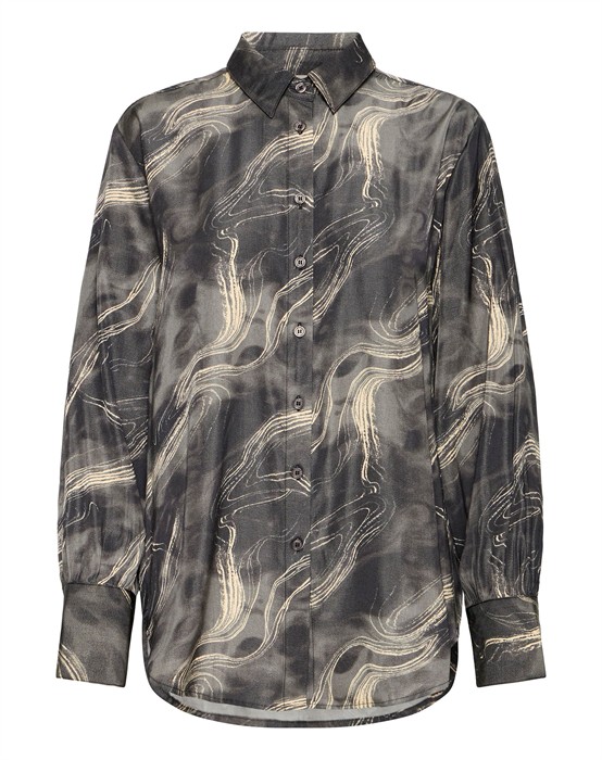 FRHatti Skjorte- Gray Pin Watercolour