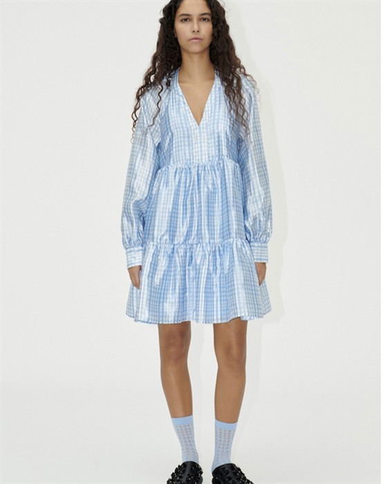 Jasmine Kjole - Blue Check