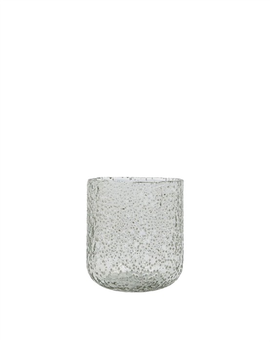 Lysestage - Snow - Klar - 10 cm.