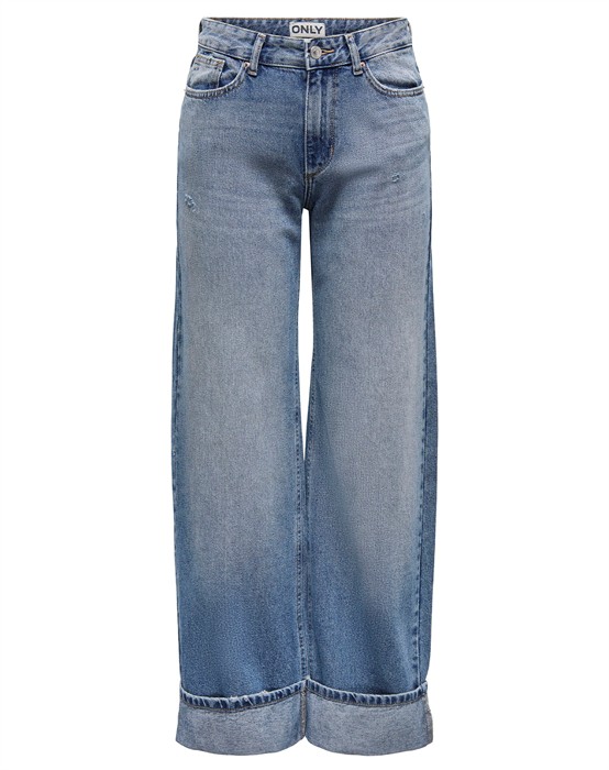 Ella Wide Fold Up Denim Jeans