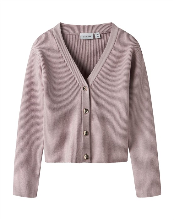 NKFLarenlise Strik Cardigan -  Burnished Lilac