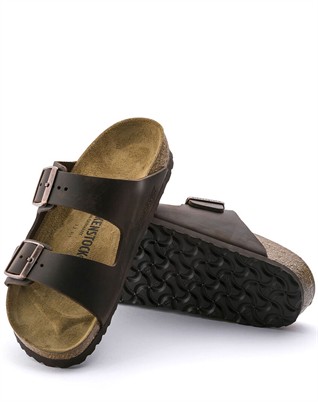 Arizona Oiled Leather Sandal - Habana