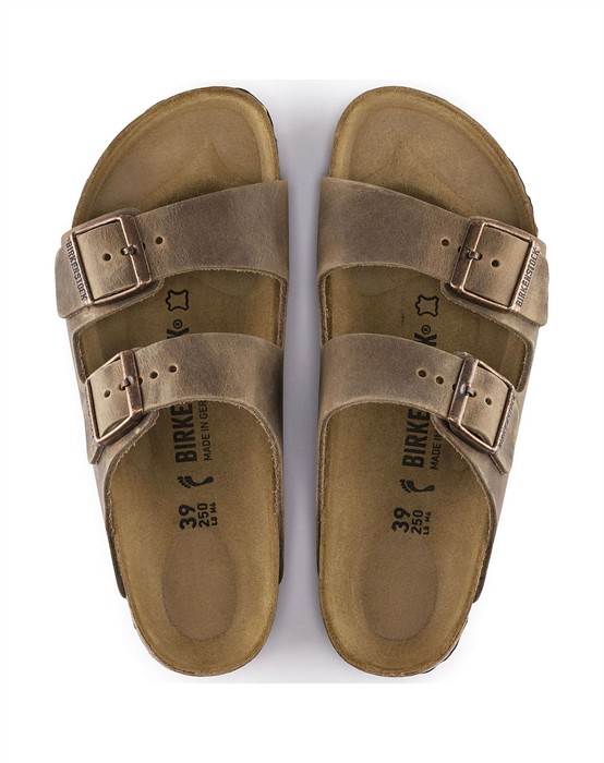 Arizona Oiled Leather Sandal - Tabacco Brown