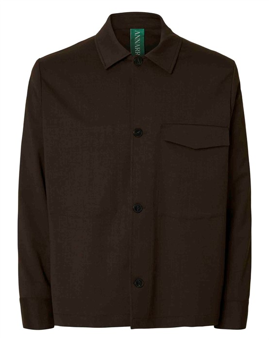 ANRKarl 253 Lano Overshirt - Dark Brown