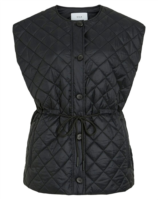 VIBenji Quilted Vest - Black Beauty