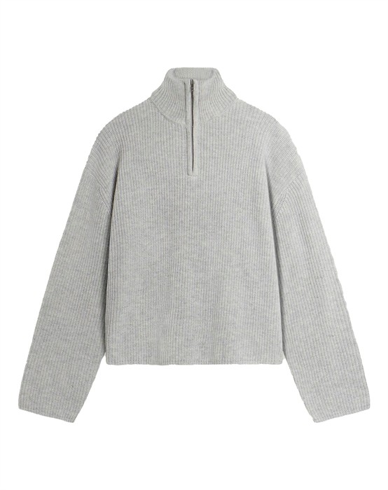 WBFang Half Zip Strik - Light Grey