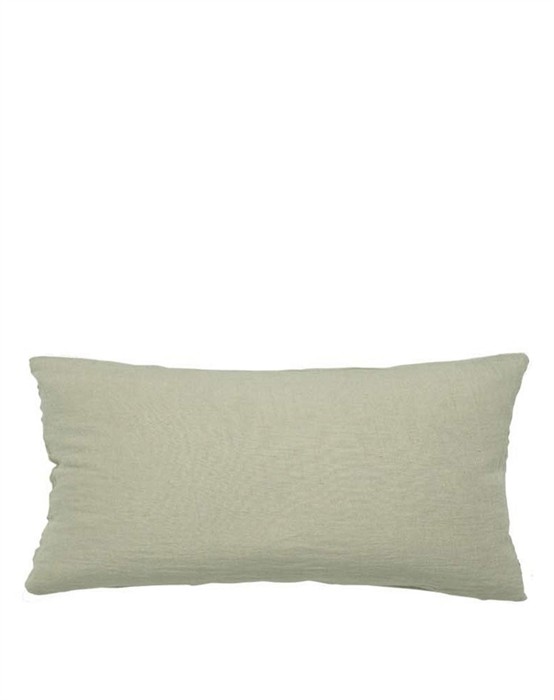 Linen Mini Gable Pude - Seagrass - 45 x 70 Cm