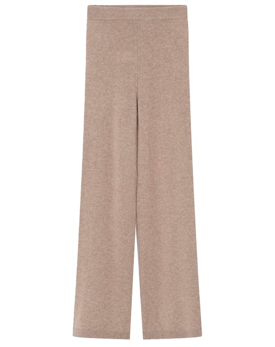 Nevin Medium Soft Wool Bukser - Beige Melange