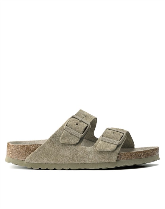 Arizona Suede Leather Sandal - Faded Khaki