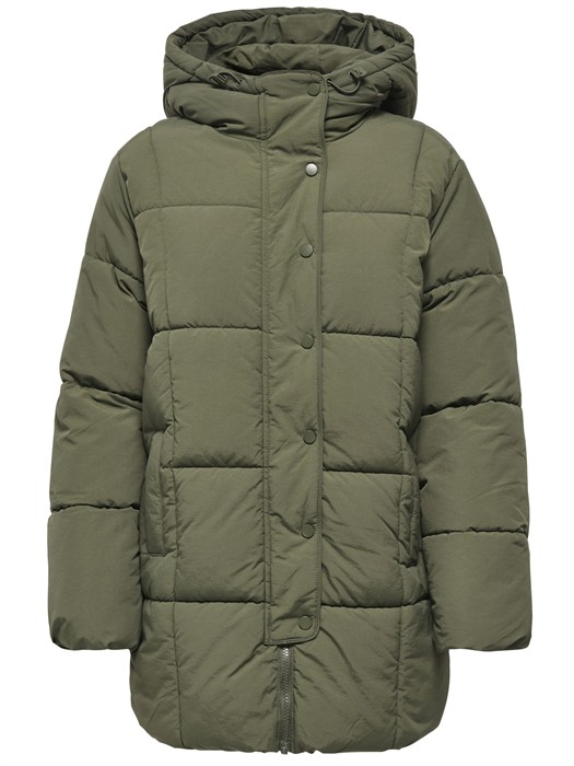 JDYWonder Lang Hood Puffer Jakke