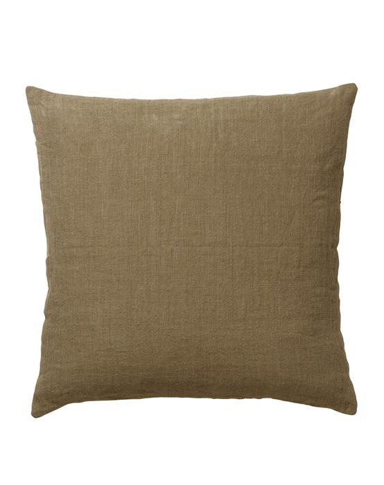 Linen Pude Mustard - 50 x 50 Cm