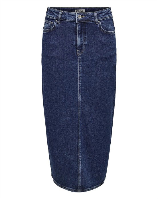 Milla Midi Denim Nederdel