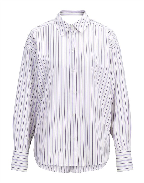 JXZola Open Back Skjorte - Petunia Stripes