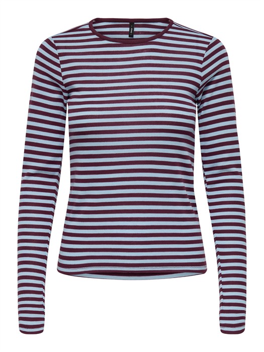 ONLElli Rib Langærmet Trøje - Salsa/Parfait