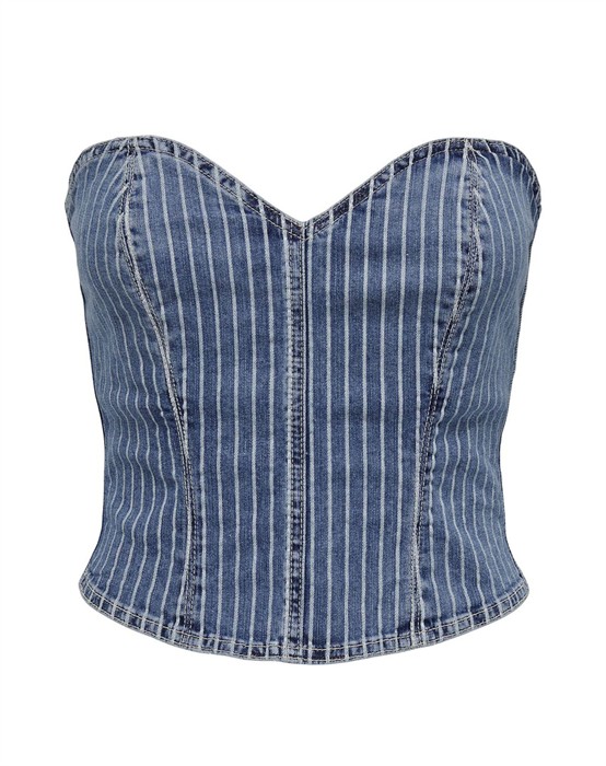 Kirsi Corset Denim Top