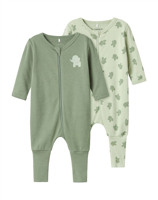 Natdragt Zip Sea Elephant - 2 stk. 