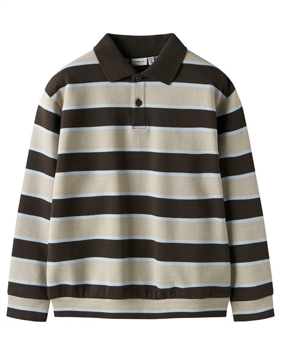 NKMRomeo LS Sweat Polo - Delicioso