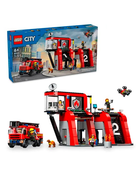 Lego City - 60414 Brandstation Med Brandbil