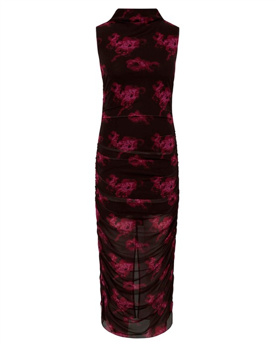 Esthe-M Kjole - Dark Florella Print