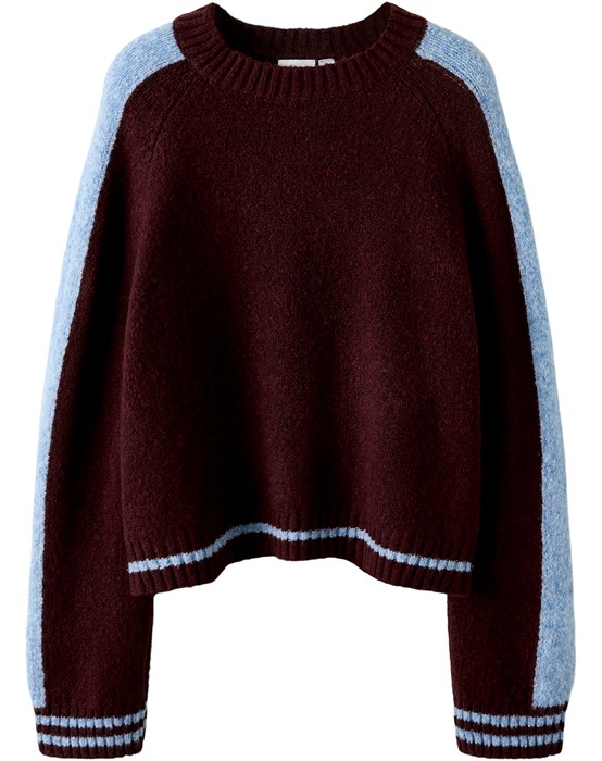 NKFRania LS Strik - Burgundy