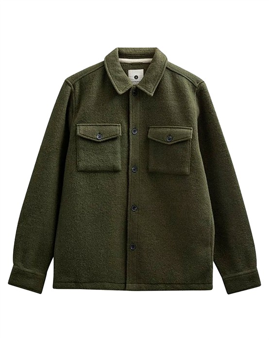 AKOscar Boiled Wool Overshirt 