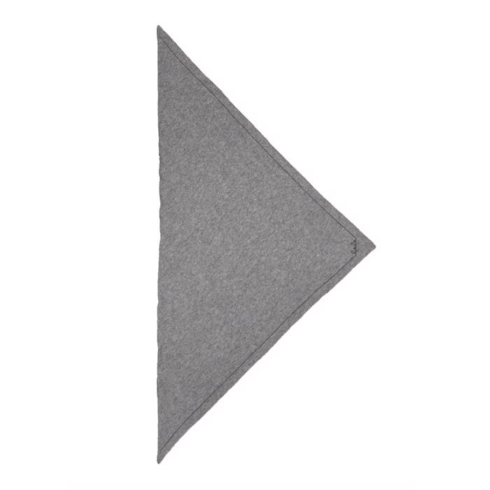 Lala Berlin Triangle Solid Logo M Tørklæde City Middlegrey Melange
