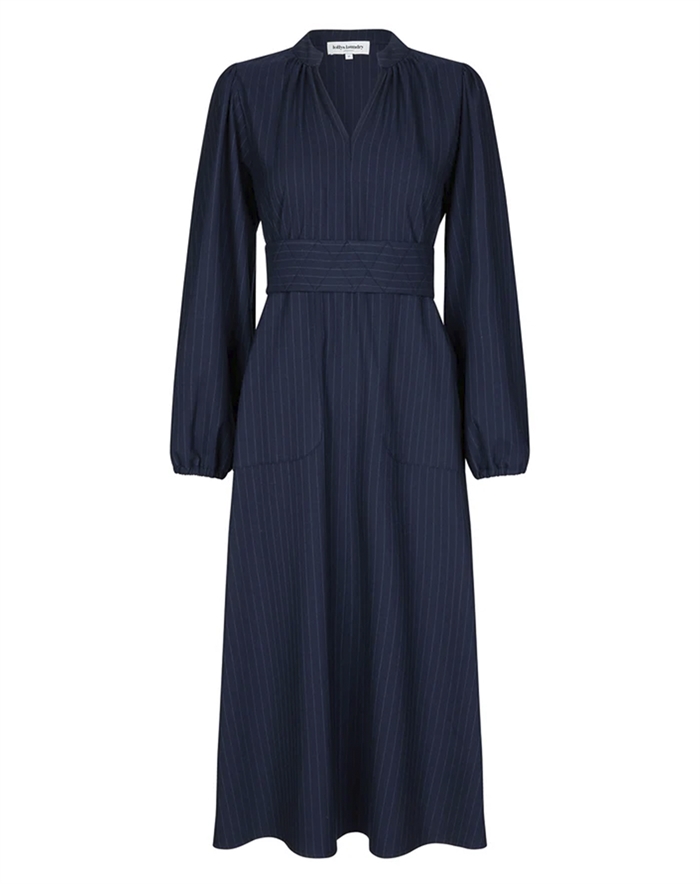 Lollys Laundry - Paris LL Midi Kjole - Dark Navy