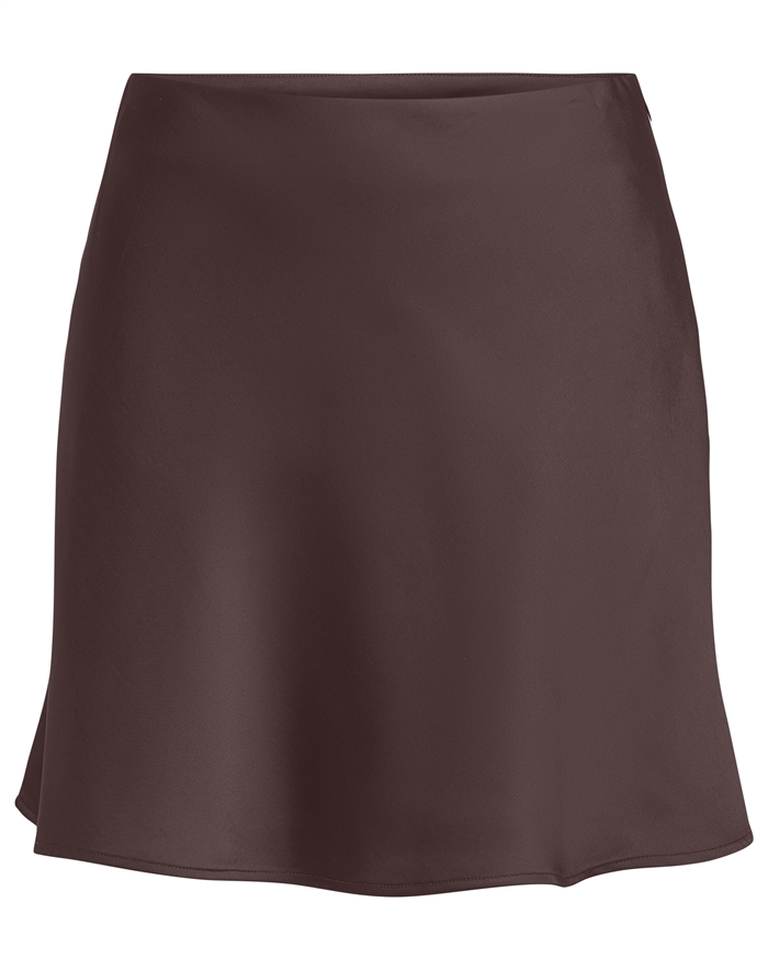 Only - ONLMika Satin Nederdel - Decadent Chocolate