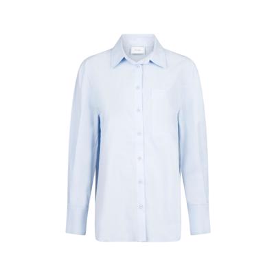 Neo Noir Paris Poplin Skjorte Light Blue 